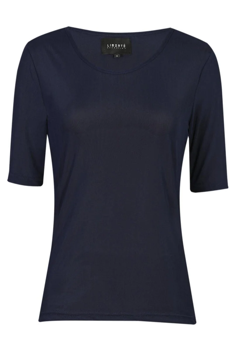 Liberte - Mesh Ss Tshirt 22064 - Navy