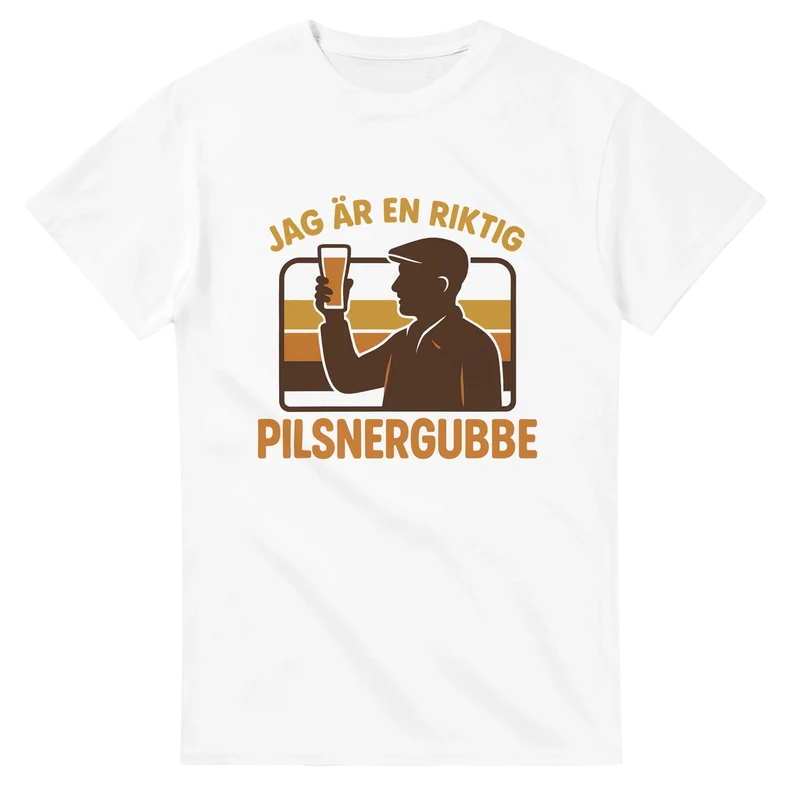 T-shirt - Jag är en riktig pilsnergubbe
