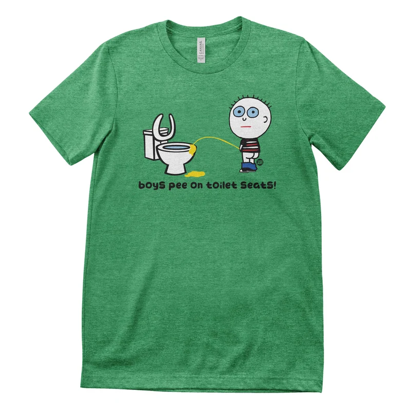 Boys Pee On Toilet Seats - ToddArt T-Shirt