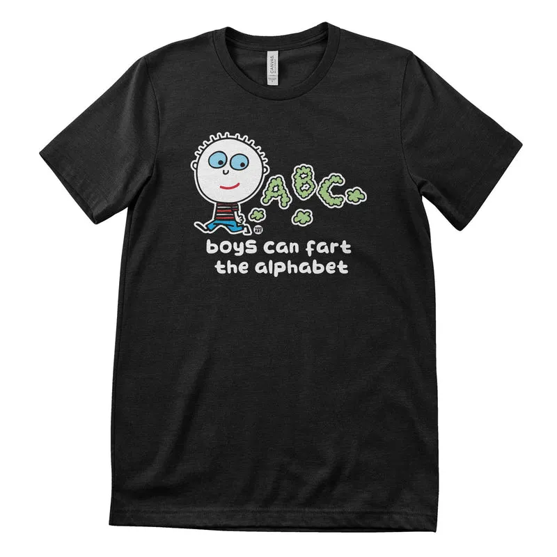 Boys Can Fart The Alphapet - ToddArt T-Shirt