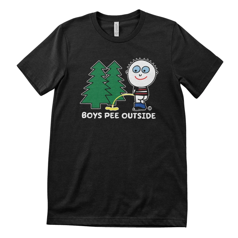 Boys Pee Outside - ToddArt T-Shirt