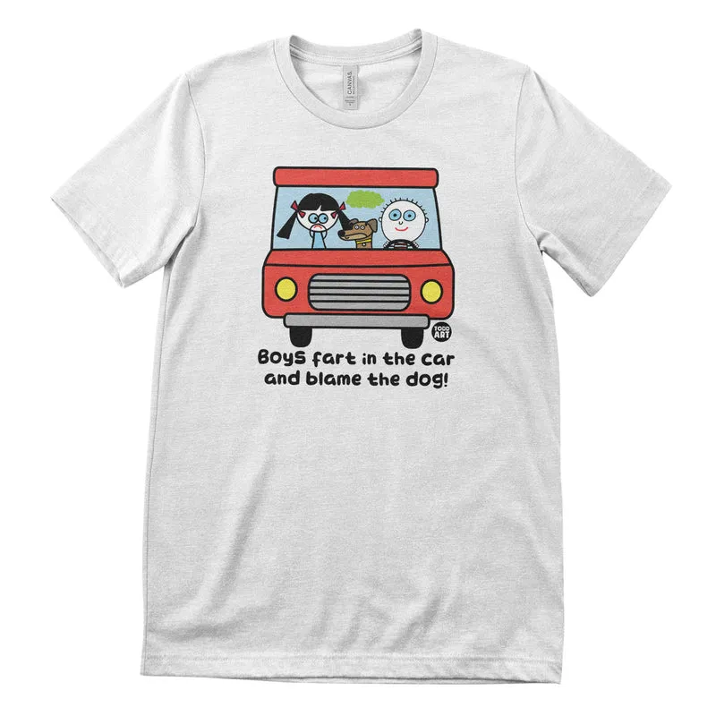 Boys Fart In The Car - ToddArt T-Shirt