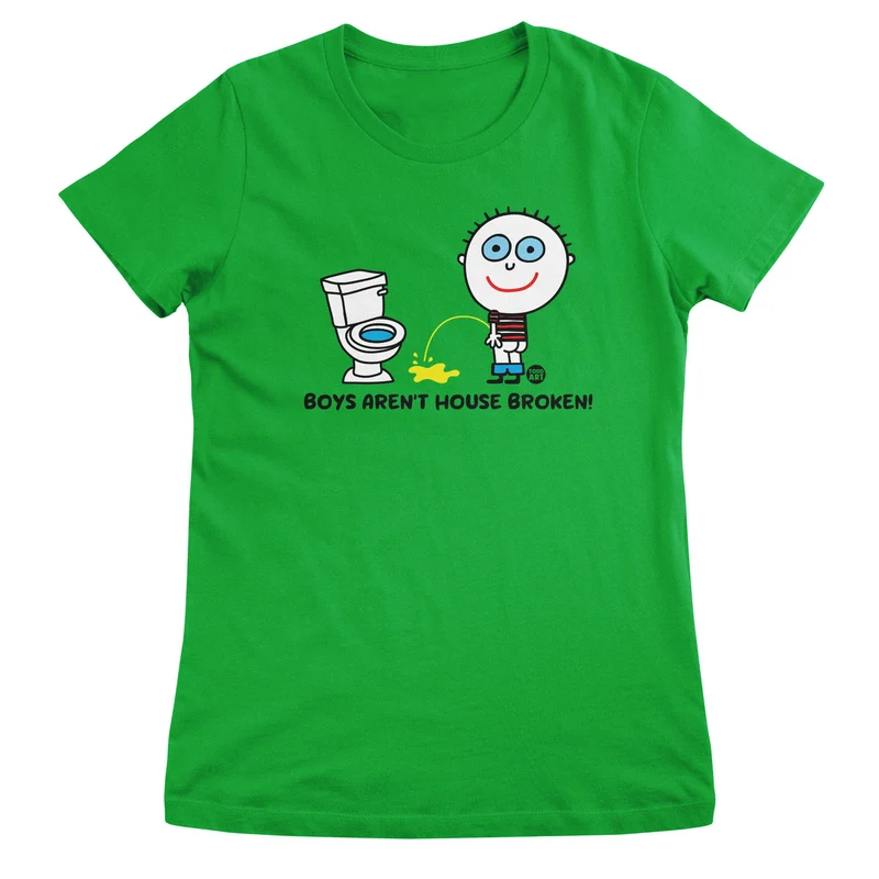 Boys Aren't House Broken - ToddArt Girly Tee
