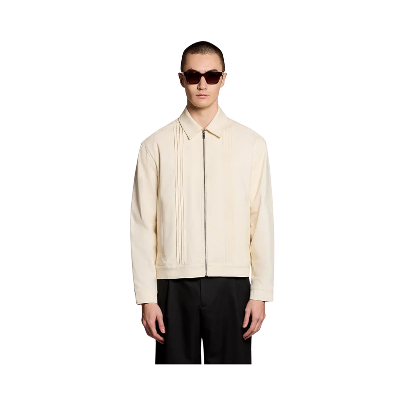Pintuck Jacket - Radiant Ecru