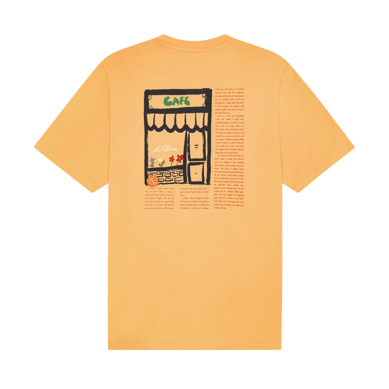 Café T-Shirt - Apricot Cream Orange