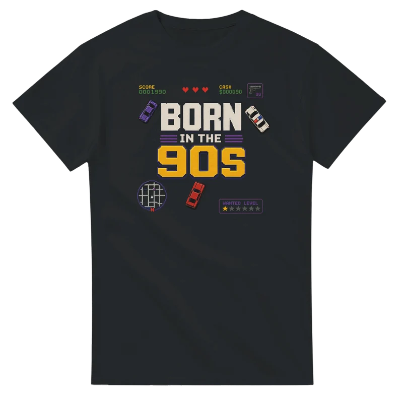 T-shirt - Born in the 90s | Gaming Edition