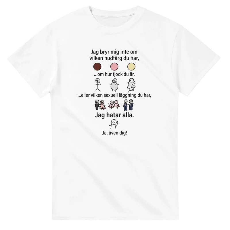 T-shirt - Jag hatar alla