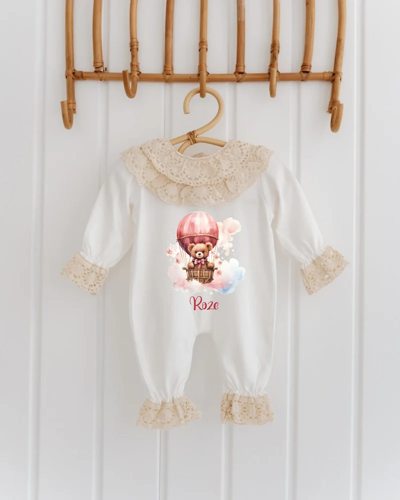 Beren - Kanten Babypakje met Naam