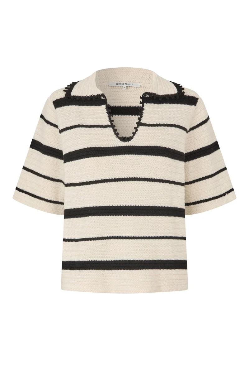 Second Female - Susi Knit Collar 60717 - 1015 Eggnog