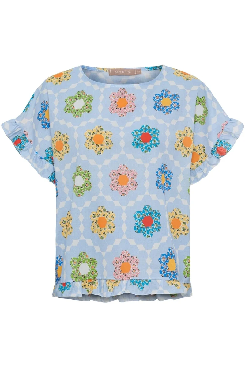 Marta Du Chateau - Mdckasimira Top 268483 - Lightblueipa1401D2