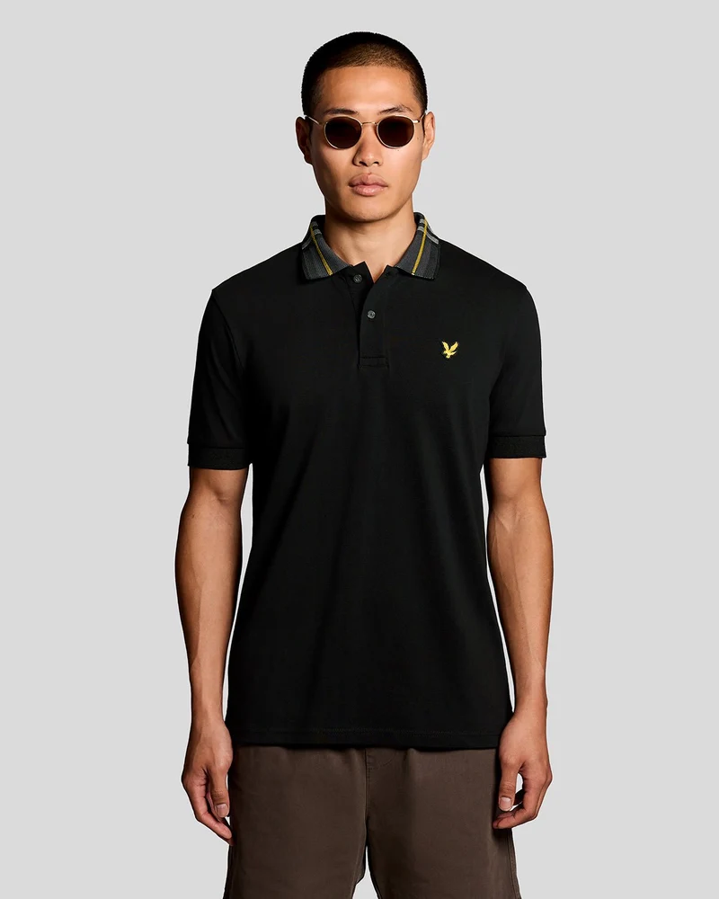 Tartan Collar Polo Shirt
