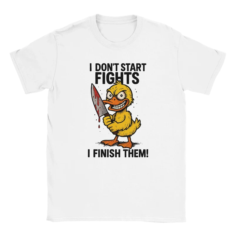 T-shirt - I don't start fights