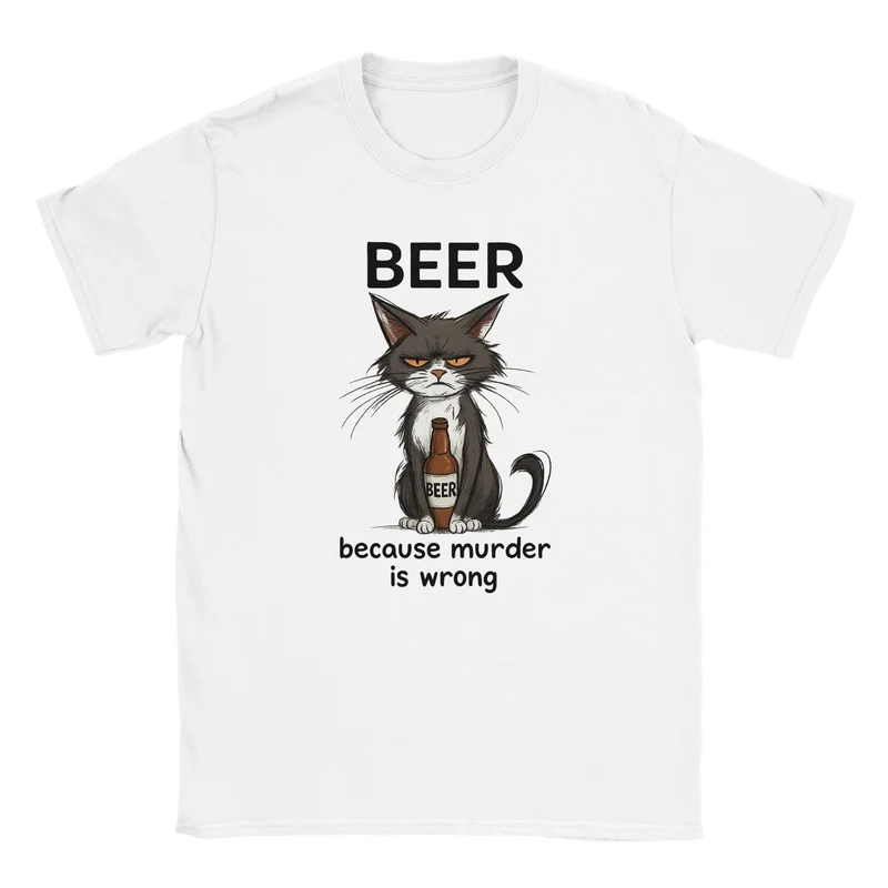 T-shirt – Beer Because Murder Is Wrong