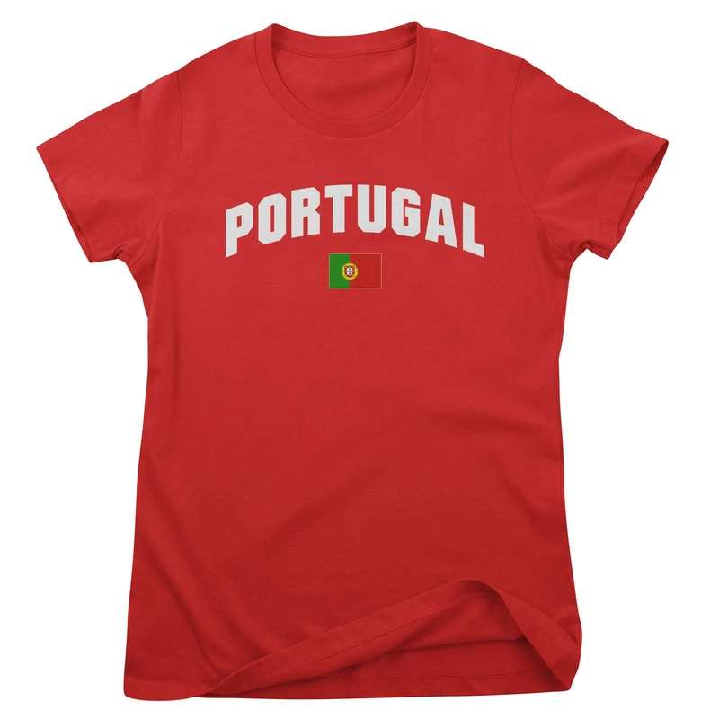 Portugal Flag Girly Tee