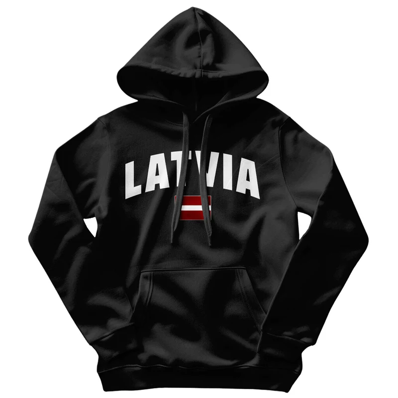 Latvia Flag Hoodie