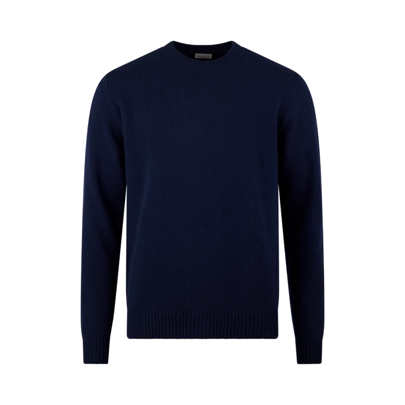 Pullover Knitted Crew Neck - Navy