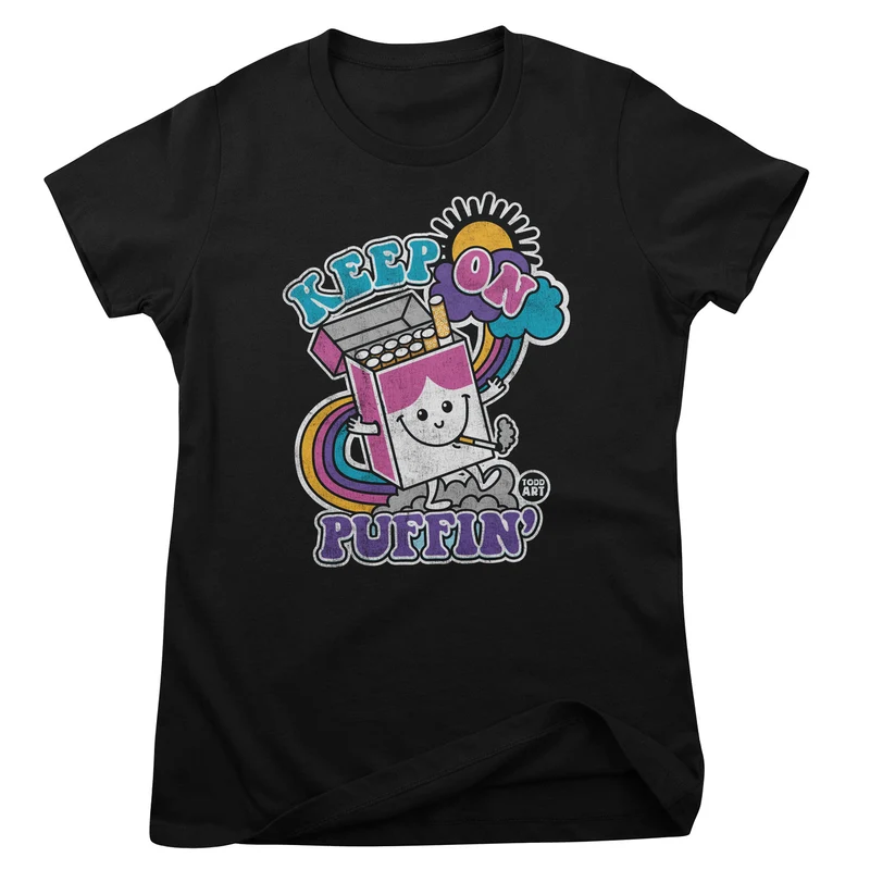Keep On Puffin' - ToddArt Girly Tee