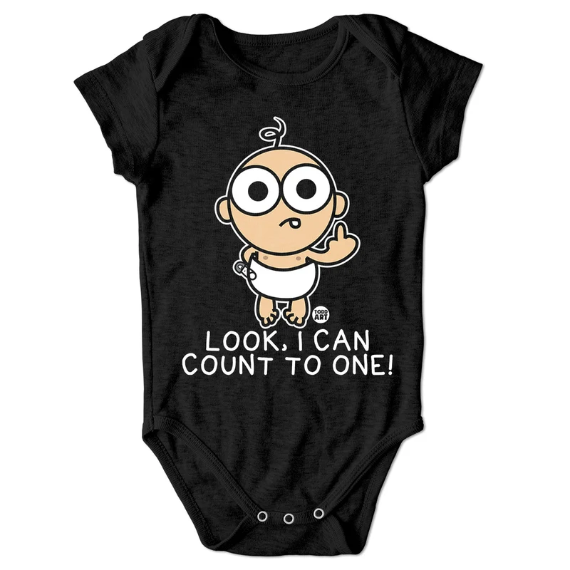 Look - I Can Count To One! - ToddArt Baby Body