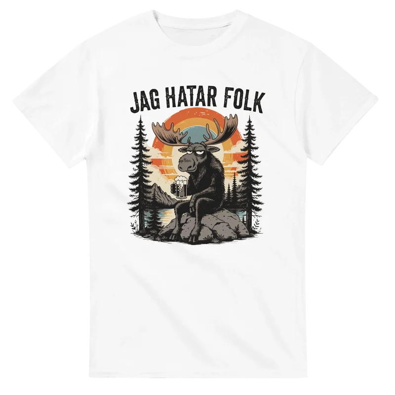 T-shirt - Jag hatar folk | Moose Edition