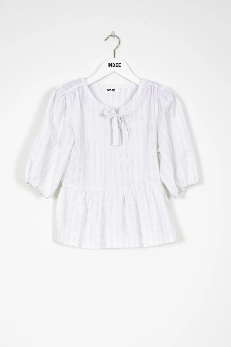 SHORT SLEEVED COTTON TOP