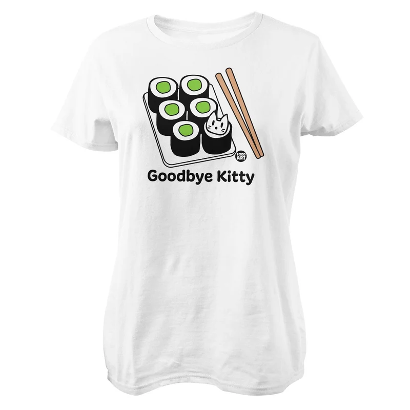 Goodbye Kitty Sushi - ToddArt Girly Tee