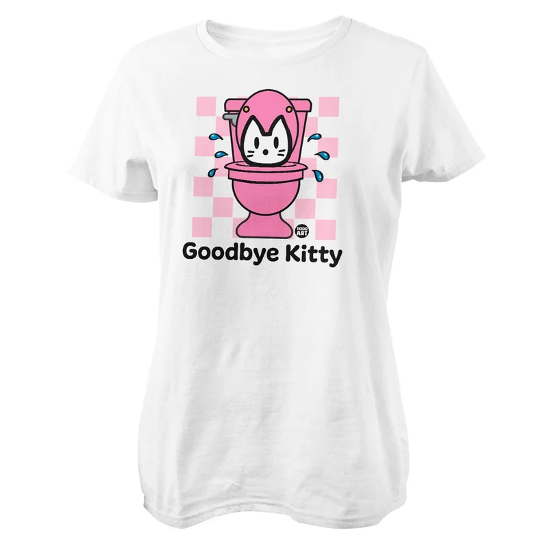 Goodbye Kitty Pink Potty - ToddArt Girly Tee