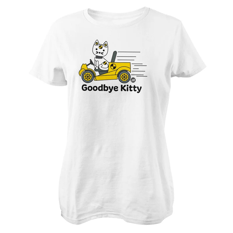Goodbye Kitty Crash Test Dummy - ToddArt Girly Tee