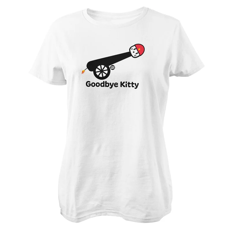 Goodbye Kitty Cannon Ball - ToddArt Girly Tee