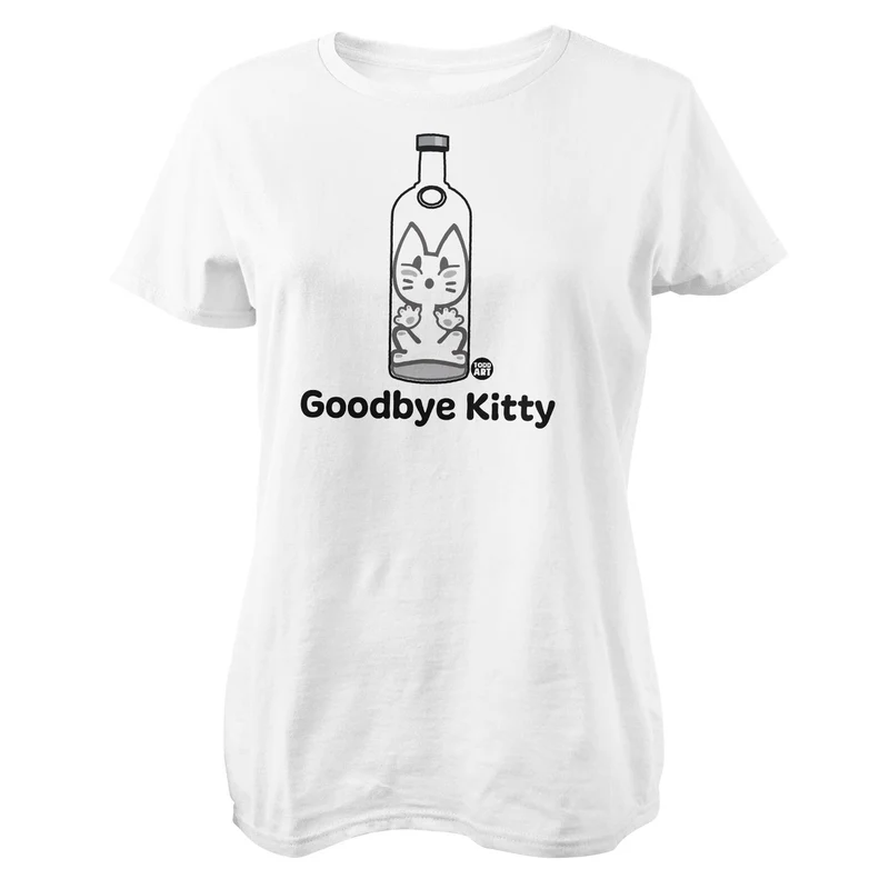 Goodbye Kitty Bottle - ToddArt Girly Tee