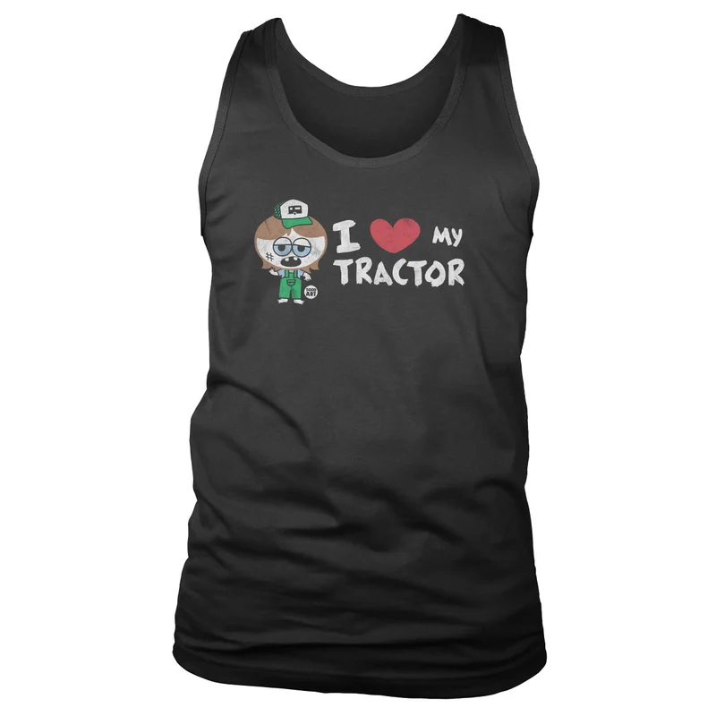 Silly Hillbilly - I Love My Tractor - ToddArt Tank Top