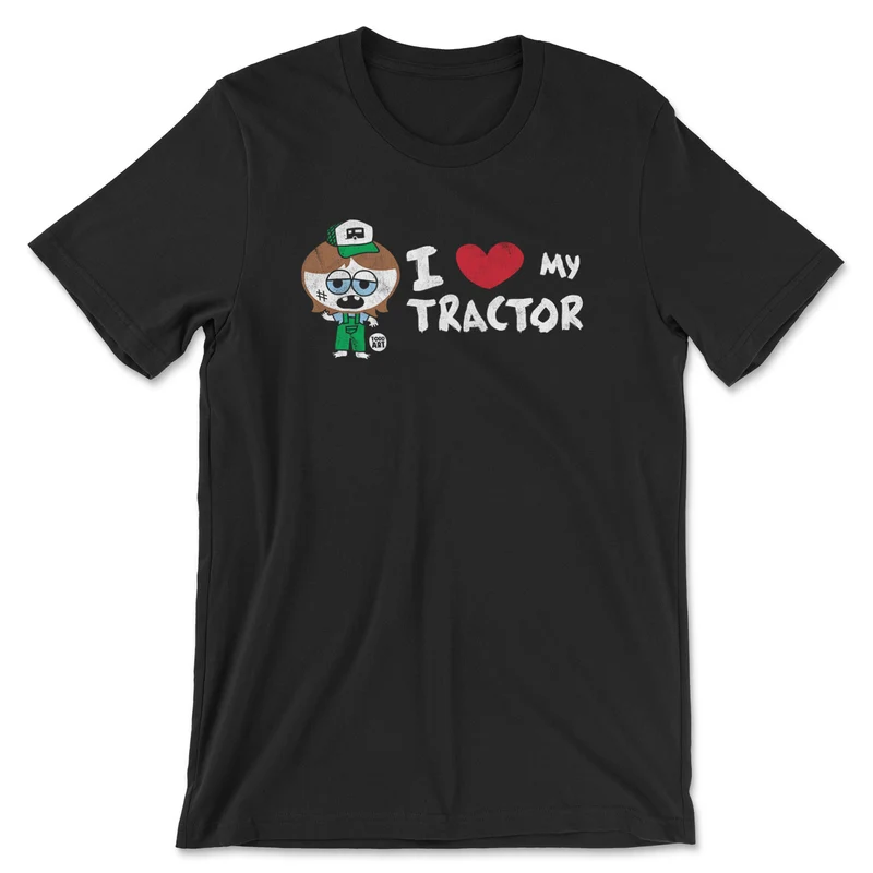 Silly Hillbilly - I Love My Tractor - ToddArt T-Shirt