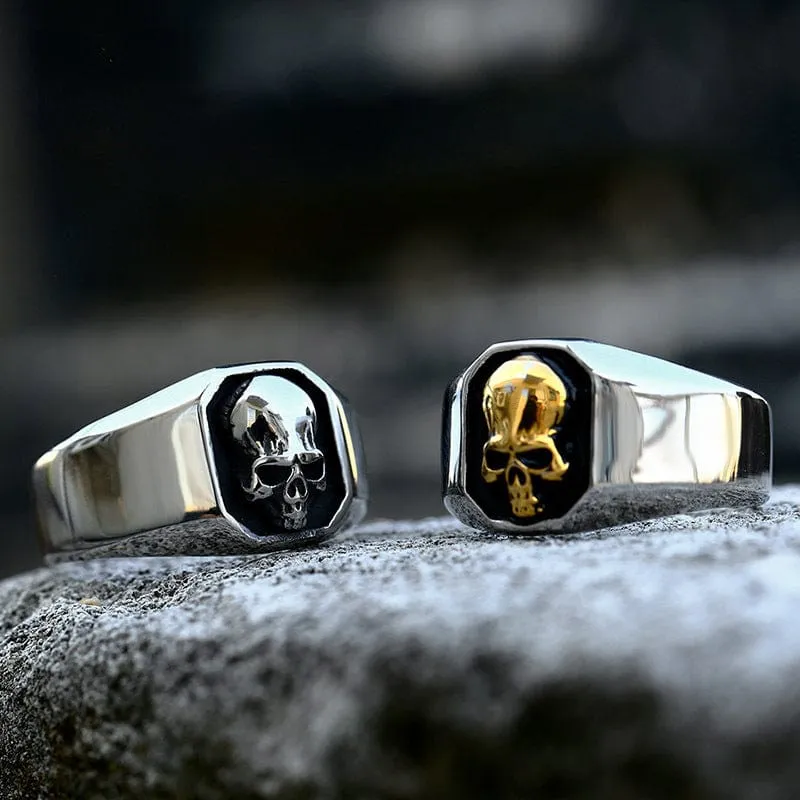 Punk Skull Ring för män