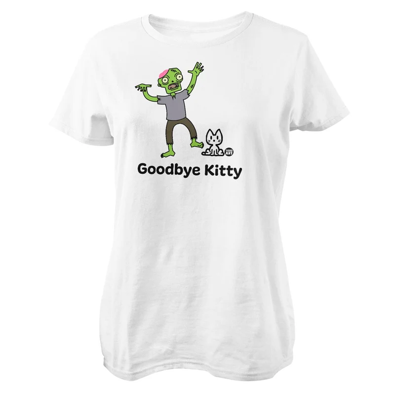 Goodbye Kitty Zombie - ToddArt Girly Tee