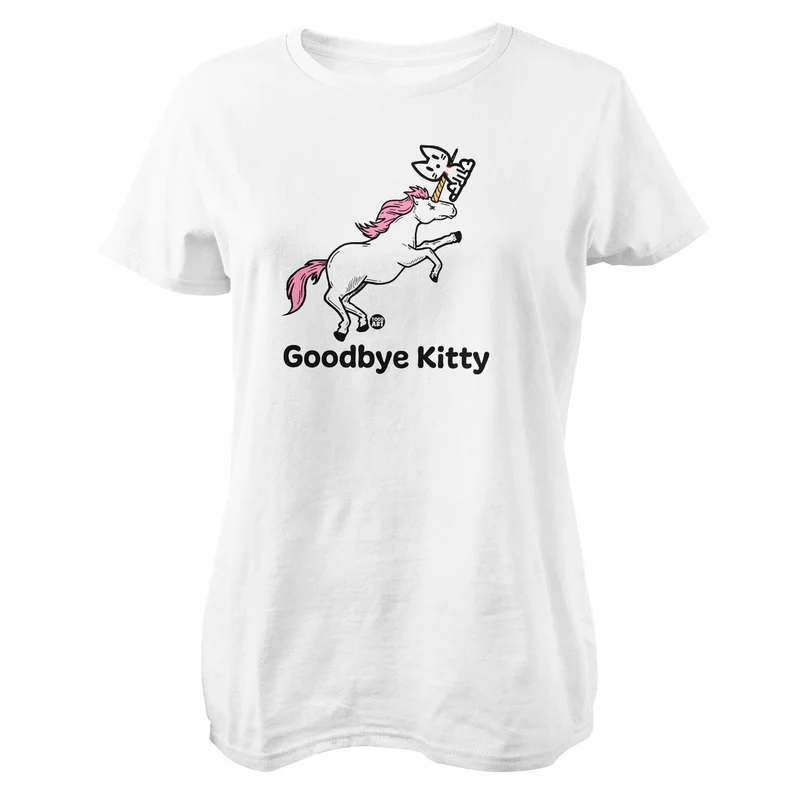 Goodbye Kitty Unicorn - ToddArt Girly Tee