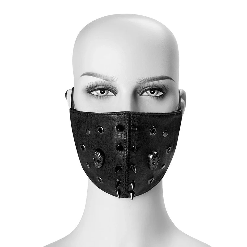 Unisex Steampunk Skulls Rivets Mask