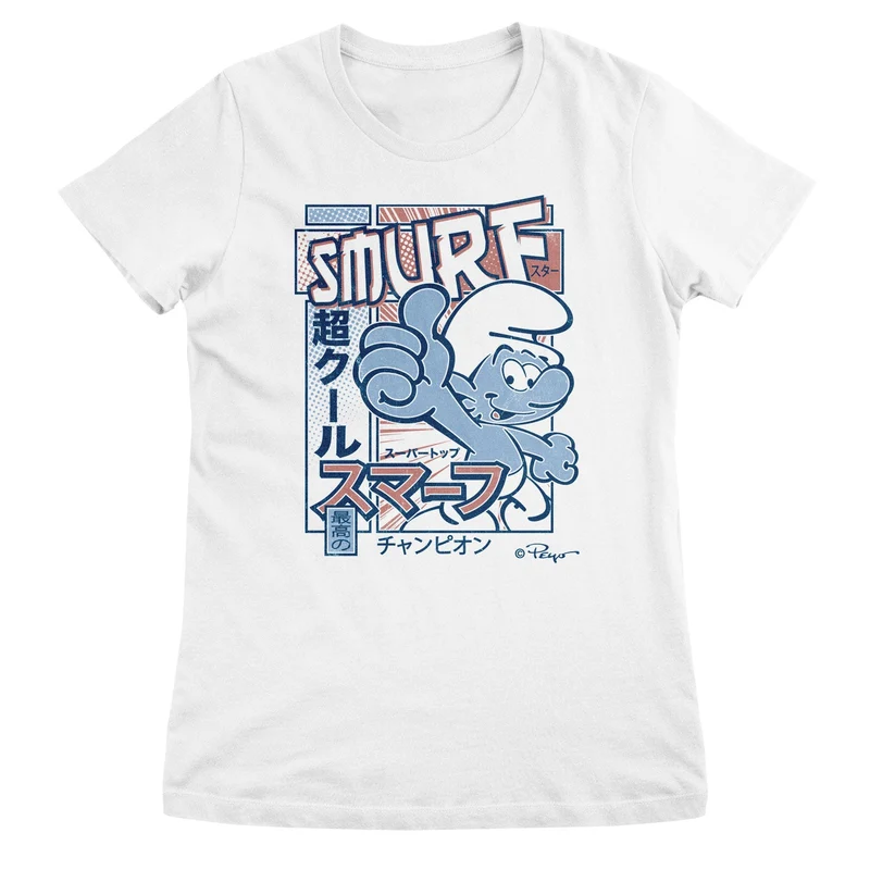 The Smurfs Japanese Poster Girly Tee