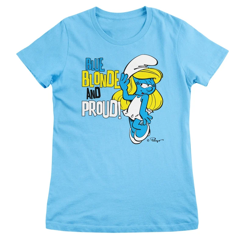 Blue, Blonde & Proud Girly Tee