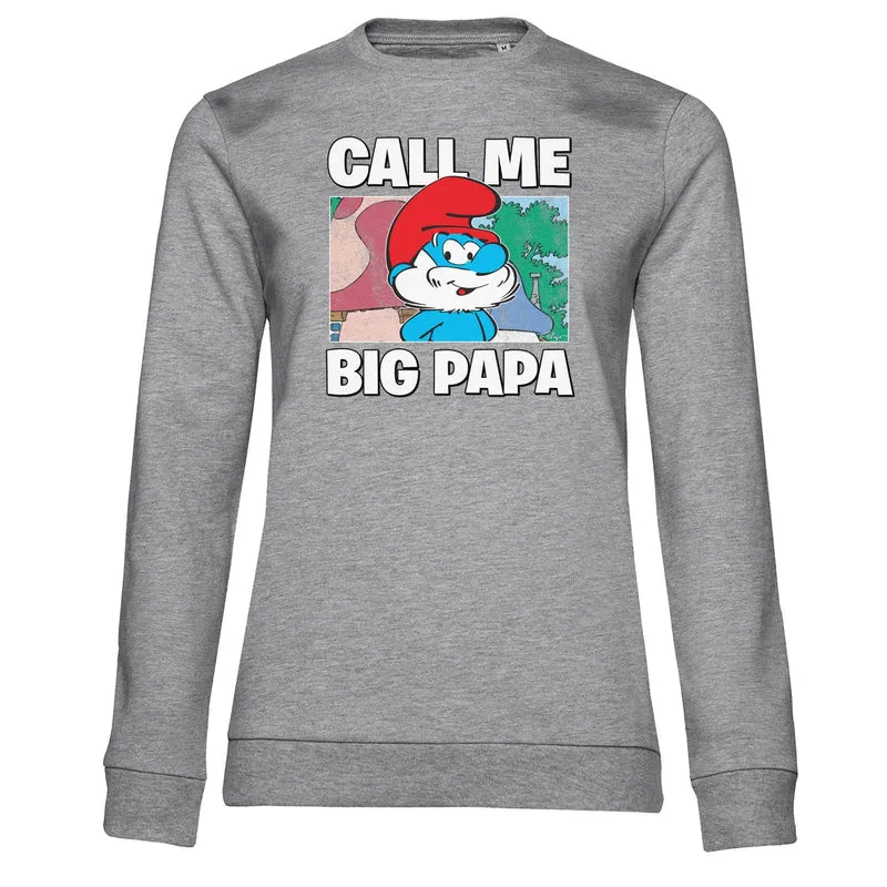 Smurfs - Call Me Big Papa Girly Sweatshirt