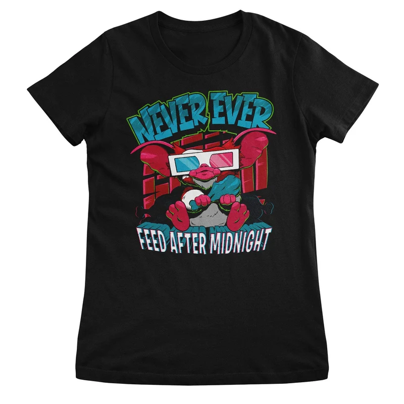 Never Feed After Midnight Girly Tee