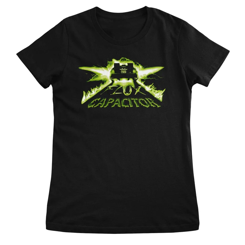 Neon Flux Capacitor Girly Tee