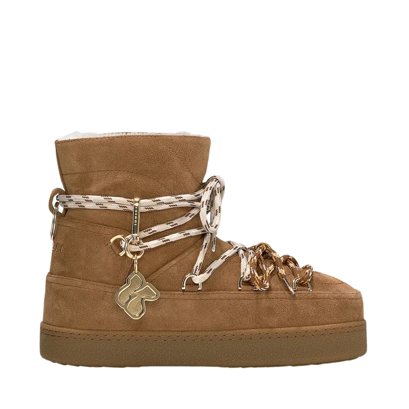 Quilted Suede - Brown