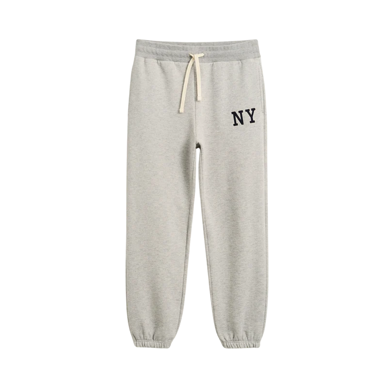 Graphic Sweatpants - Grey Melange