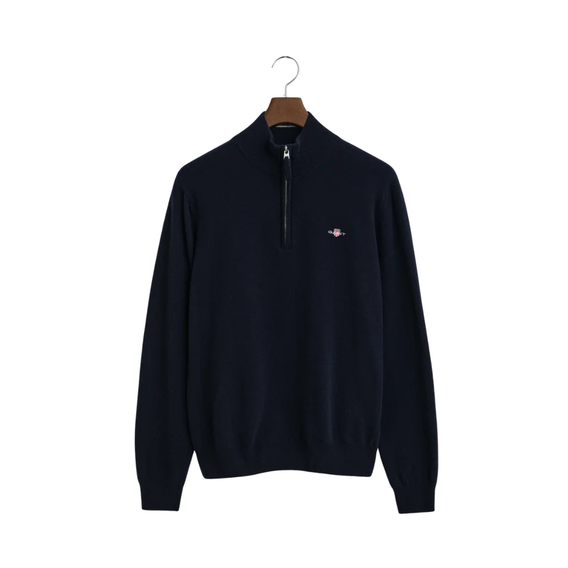 Superfine Lambswool Half Zip - Marine