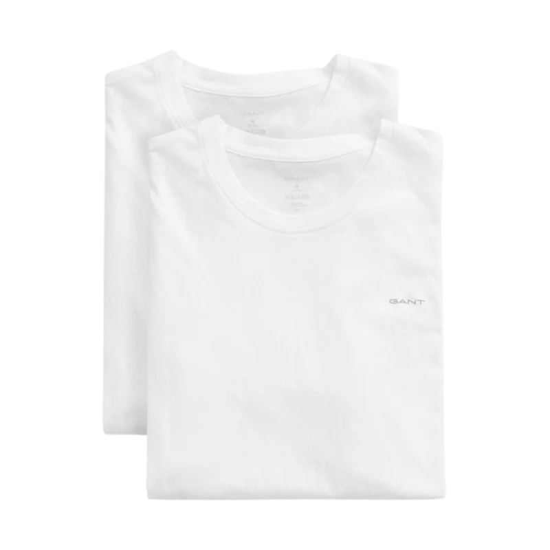 2-Pack Crew Neck T-Shirts - White