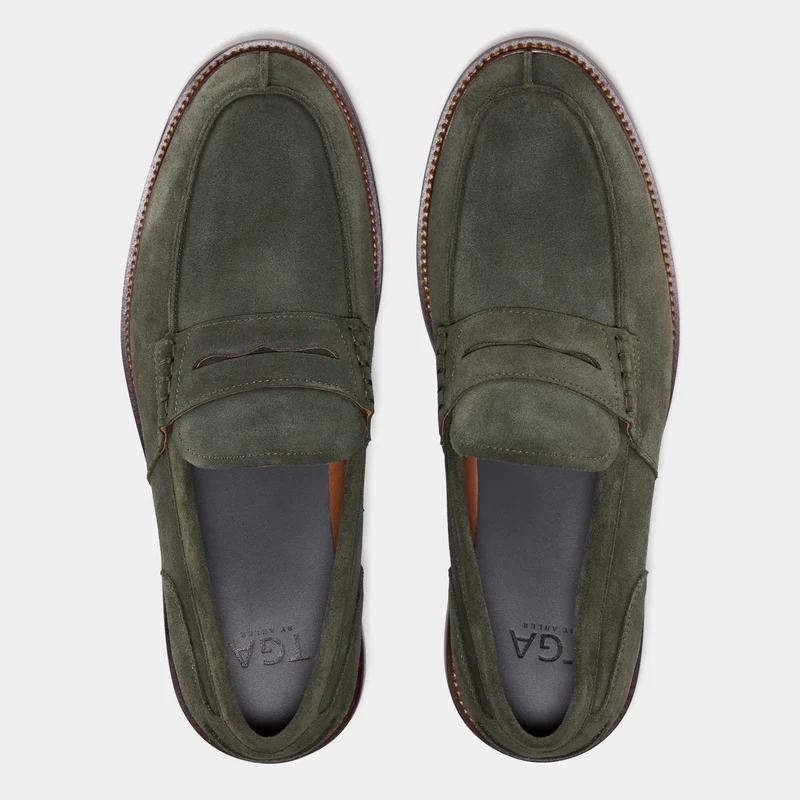 TGA By Ahler Penny Loafers 2500 - Green