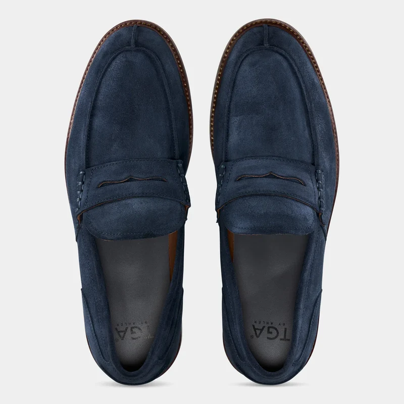 TGA By Ahler Penny Loafers 2500 - Navy