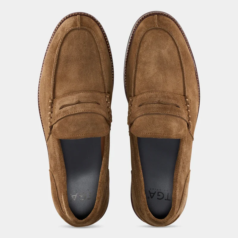 TGA By Ahler Penny Loafers 2500 - Camel