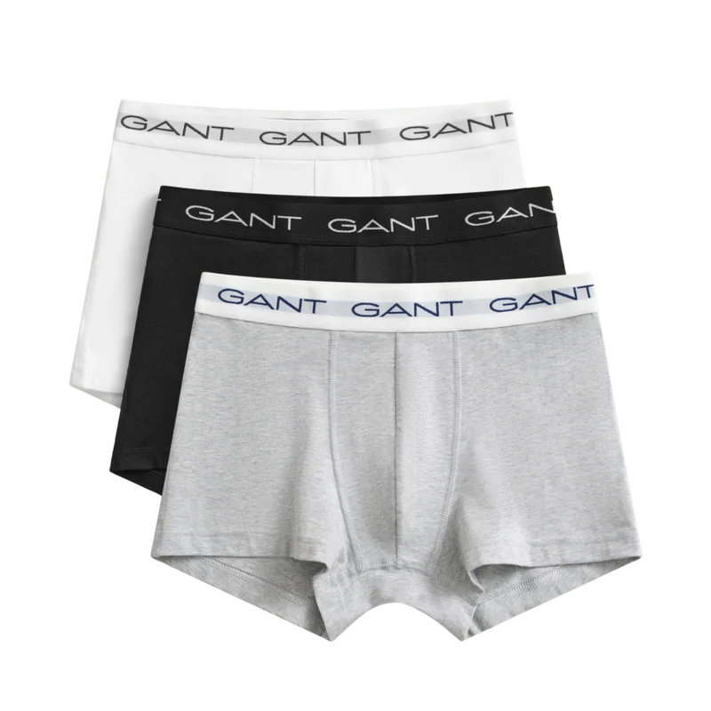 3-Pack Trunks - Light Grey Melange