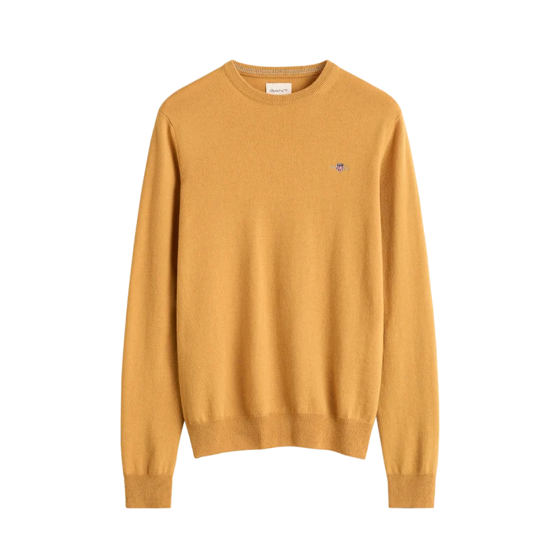 Superfine Lambswool C-Neck - Turmeric Shine