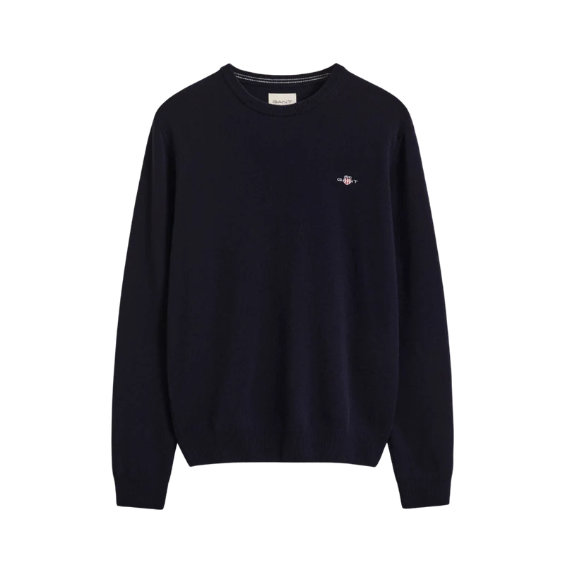 Superfine Lambswool C-Neck - Marine